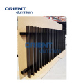 Hot Sale Prefabricated Fixed Powder Coated Black Aluminum Slat Fence Panels